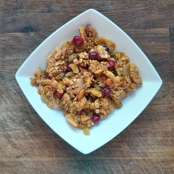 Granola with dried fruits